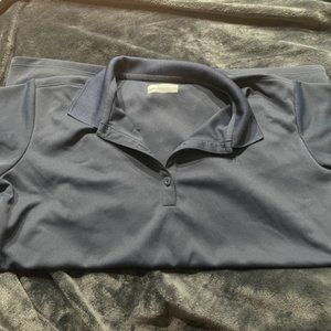 Navy Blue Columbia Collared Shirt (size large)